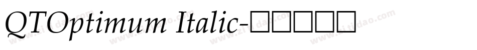 QTOptimum Italic字体转换